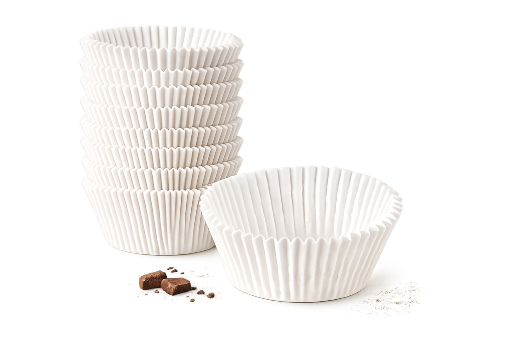 White Paper Baking Cup – Oven-Safe Muffin Liners