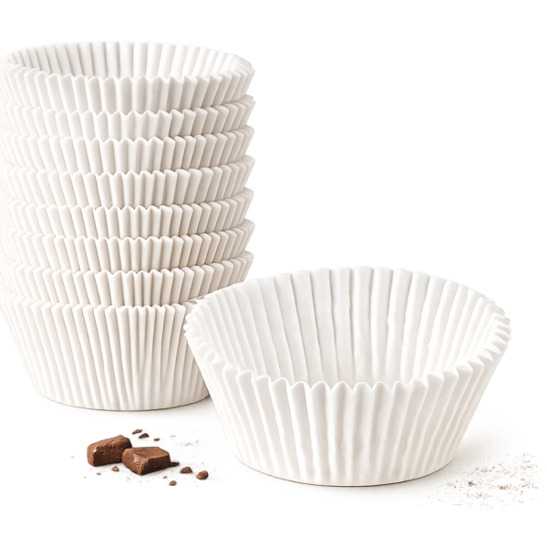 White Paper Baking Cup – Oven-Safe Muffin Liners
